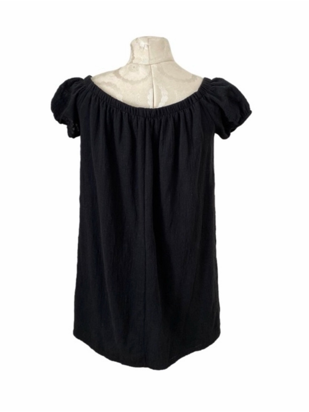 Cooperative Urban Outfitters Black Off-Shoulder Casual Cotton Dress